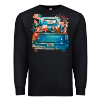 Black Customize USA truck Premium Sweatshirt - FaDigitalArtStudio