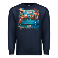 Navy Customize USA truck Premium Sweatshirt - FaDigitalArtStudio