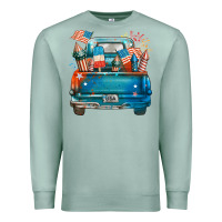 Seafoam Customize USA truck Premium Sweatshirt - FaDigitalArtStudio