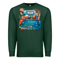 Sports Green Customize USA truck Premium Sweatshirt - FaDigitalArtStudio