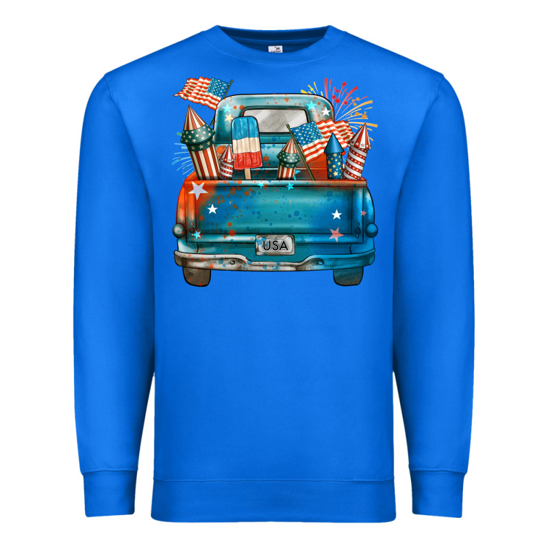 Customize Usa Truck Premium Sweatshirt by FaDigitalArtStudio | Teevron