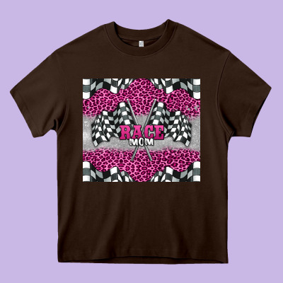 Race Mom Heavy Core Tee Designed By Barkaloodesign