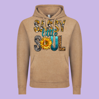 Sassy Little Soul Vintage Hoodie Designed By Bundleandbundleshop