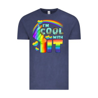 Vintage Denim Lgbtq İ'm Cool With İt Vintage Tee - BundleAndBundleShop