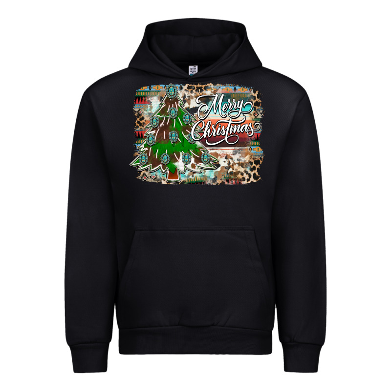 Merry Christmas Tree Western Urban Hoodie by CowhideDigitalArt | Teevron