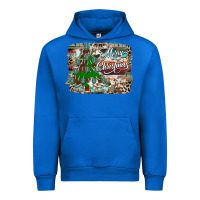 Cobalt merry Christmas tree western Urban Hoodie - CowhideDigitalArt