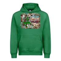 Emerald merry Christmas tree western Urban Hoodie - CowhideDigitalArt