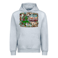 Heather Grey merry Christmas tree western Urban Hoodie - CowhideDigitalArt