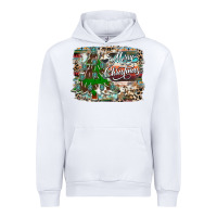 White merry Christmas tree western Urban Hoodie - CowhideDigitalArt