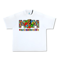White empowering autism mom life Urban Heavy Tee - LillyAllenDesigns