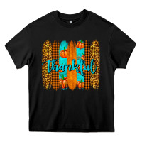 Black thankful brushstrokes Heavy Core Tee - AdoDesignShop
