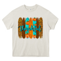 Cream thankful brushstrokes Heavy Core Tee - AdoDesignShop