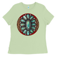 Matcha turquoise gemstone christmas ornament Ladies Tee - Jasminsmagicworld