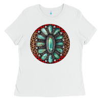 White turquoise gemstone christmas ornament Ladies Tee - Jasminsmagicworld
