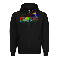 Black Straight agains hate Zipper Hoodie - CowGirlArtShop