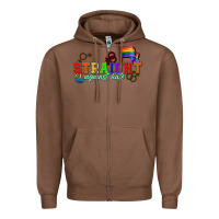 Chestnut Straight agains hate Zipper Hoodie - CowGirlArtShop