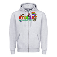 Heather Grey Straight agains hate Zipper Hoodie - CowGirlArtShop