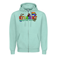Seafoam Straight agains hate Zipper Hoodie - CowGirlArtShop