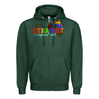 Sports Green Straight agains hate Zipper Hoodie - CowGirlArtShop