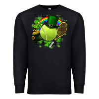 Black St. Patrick's Day Tennis Premium Sweatshirt - FaDigitalArtStudio