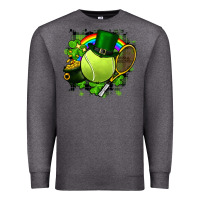 Charcoal Heather St. Patrick's Day Tennis Premium Sweatshirt - FaDigitalArtStudio