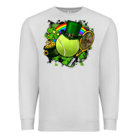 Dove Grey St. Patrick's Day Tennis Premium Sweatshirt - FaDigitalArtStudio