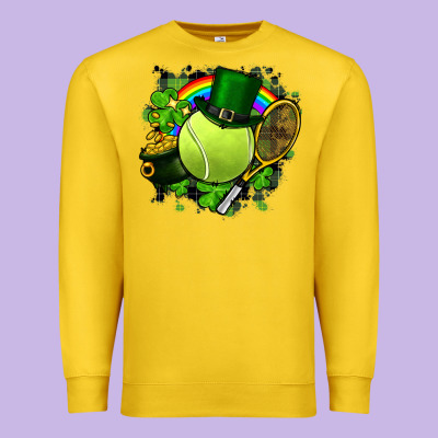 St. Patrick's Day Tennis Premium Sweatshirt Designed By Fadigitalartstudio