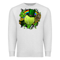 Oatmeal Heather St. Patrick's Day Tennis Premium Sweatshirt - FaDigitalArtStudio
