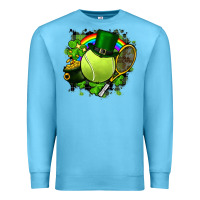 Ocean Blue St. Patrick's Day Tennis Premium Sweatshirt - FaDigitalArtStudio