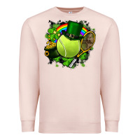 Pale Pink St. Patrick's Day Tennis Premium Sweatshirt - FaDigitalArtStudio
