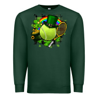 Sports Green St. Patrick's Day Tennis Premium Sweatshirt - FaDigitalArtStudio