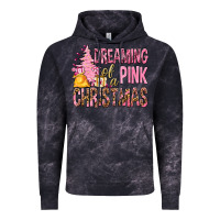 Cloud Black Dreaming Of A Pink Christmas Vintage Hoodie - BundleAndBundleShop