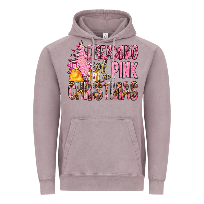 Dreaming Of A Pink Christmas Vintage Hoodie by BundleAndBundleShop | Teevron