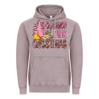 Vintage Zinc Dreaming Of A Pink Christmas Vintage Hoodie - BundleAndBundleShop