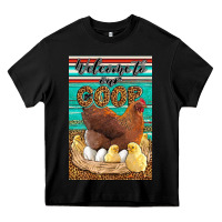 Black Western Welcome To Our Coop Heavy Core Tee - LillyAllenDesigns