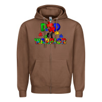 Chestnut Dad of warrior Zipper Hoodie - CowGirlArtShop