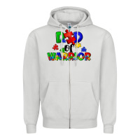 Dove Grey Dad of warrior Zipper Hoodie - CowGirlArtShop