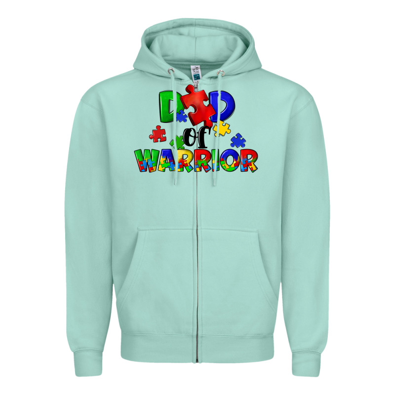 Dad Of Warrior Zipper Hoodie by CowGirlArtShop | Teevron