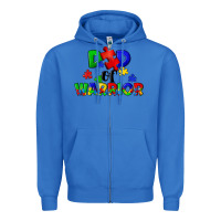 True Royal Dad of warrior Zipper Hoodie - CowGirlArtShop