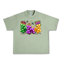 Oil Green mardi gras bead dogs Urban Heavy Tee - LillyAllenDesigns