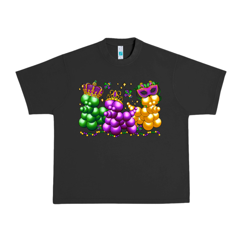 Mardi Gras Bead Dogs Urban Heavy Tee by LillyAllenDesigns | Teevron