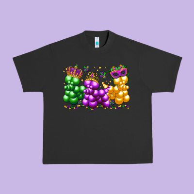 Mardi Gras Bead Dogs Urban Heavy Tee Designed By Lillyallendesigns