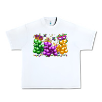 White mardi gras bead dogs Urban Heavy Tee - LillyAllenDesigns