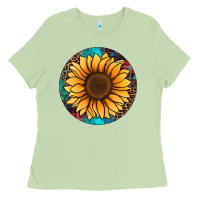 Matcha sunflower christmas ornament Ladies Tee - Jasminsmagicworld