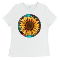 White sunflower christmas ornament Ladies Tee - Jasminsmagicworld