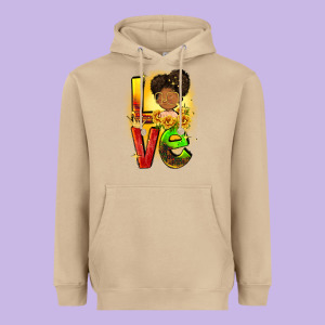 Love Juneteenth Heavyweight Hoodie Designed By Fadigitalartstudio