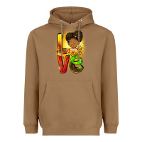 Toasted Coconut Love Juneteenth Heavyweight Hoodie - FaDigitalArtStudio