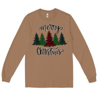 Toasted Coconut Merry Christmas Trees Long Sleeve Tee - Bettercallsaul