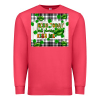 Cardinal Irish today but please kiss me st. patricks day Premium Sweatshirt - FaDigitalArtStudio