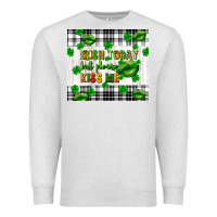 Oatmeal Heather Irish today but please kiss me st. patricks day Premium Sweatshirt - FaDigitalArtStudio